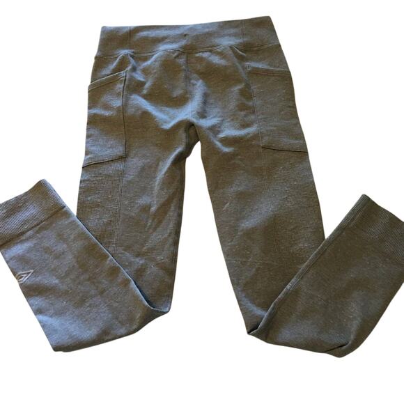 Umbro Girls Grey Leggings 10/12 Skinny Ankle Joggers - Picture 2 of 5